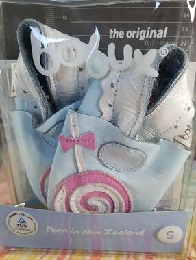 Bobux Pediatrician Recommended  Leather Lollipop Soft Soles 3-6 M EURO 16 US 1